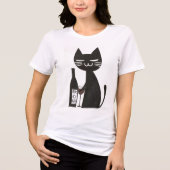 究極のワインキャット、夢ねこ トライブレンドＴシャツ (正面)