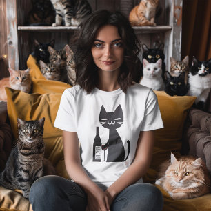 究極のワインキャット、夢ねこ トライブレンドTシャツ