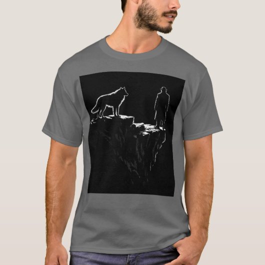 究極の上昇 - 狼の精神 ミニマリスト Tシャツ (正面)