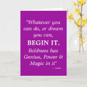 究極の勇気付けられるカード カード (黄色い花)