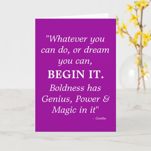 究極の勇気付けられるカード カード (黄色い花)