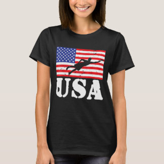 究極の動揺してフリスビー米国国旗Vint Tシャツ