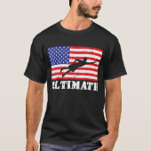 究極の動揺してフリスビー米国国旗Vint Tシャツ (正面)