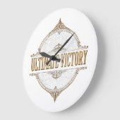 究極の勝利 ラージ壁時計 (傾斜)