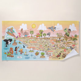 究極の南カリフォルニアビーチ毛布 ビーチタオル