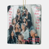 究極の友情 最高の女友達 永遠の絆 ガールズトリップ 写真 クリスマス セラミックオーナメント (左)
