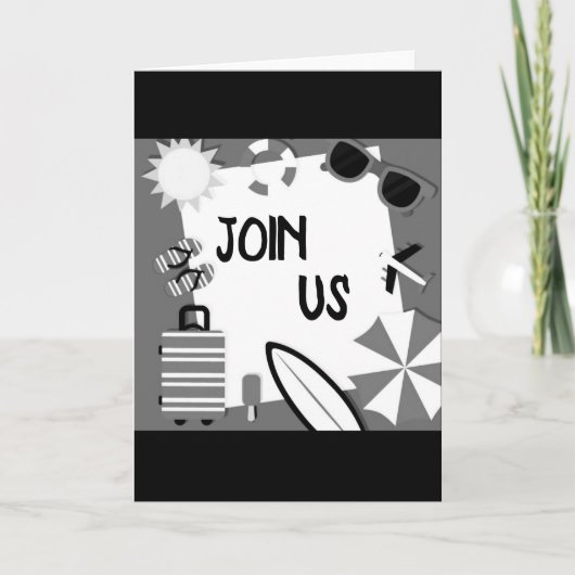 **究極の夏のお祝い**招待状 招待状 (正面)