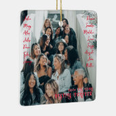 究極の女友達 最高の友達 永遠の友情 ガールズトリップ 写真 クリスマス セラミックオーナメント (右)