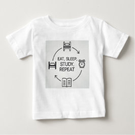 究極の学生ルーチン ベビーTシャツ