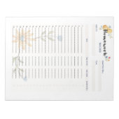 究極の宿題プランナーテンプレート ノートパッド (正面)