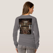 究極の心地よいと基本長袖T-Shi Tシャツ (裏面フル)