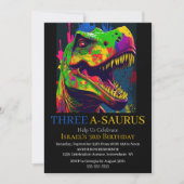 究極の恐竜アドベンチャー！ハッピーT-Rex 招待状 (正面)