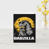 究極の恐竜パパへの父の日サプライズ -  カード (黄色い花)