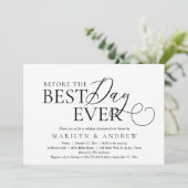 究極の披露宴前夜祭、結婚式のリハーサルディナー 招待状 (スタンド正面)