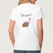 究極の斜め視線Tシャツ Tシャツ (裏面)