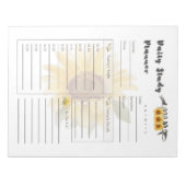 究極の日常学習プランテンプレート ノートパッド (正面)