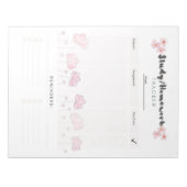 究極の日常学習プランナーテンプレート ノートパッド (正面)