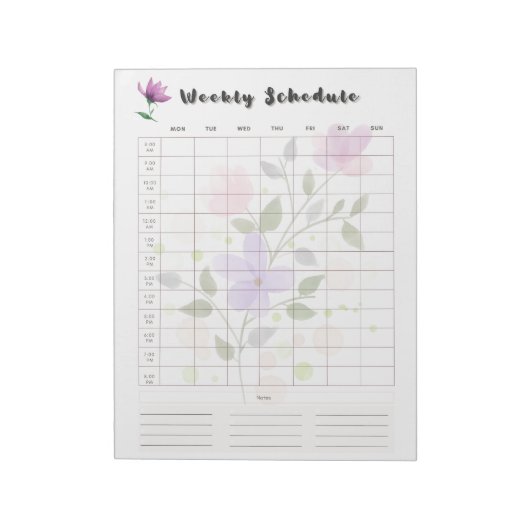 究極の日常学習プランナーテンプレート ノートパッド (回転)