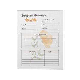 究極の日常学習プランナーテンプレート ノートパッド