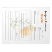 究極の日常学習プランナーテンプレート ノートパッド (正面)