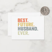 究極の未来の夫 ギフト 婚約者 プレゼント ノートカード (正面/裏面インサイチュ)