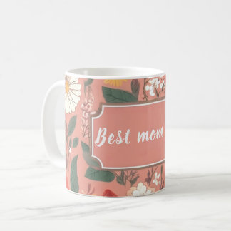 究極の母の日のプレゼント ピンクの花柄マグカップ コーヒーマグカップ