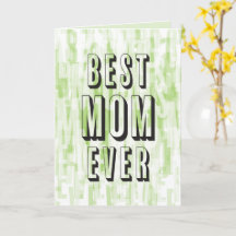 究極の母 現代の緑のブロック文字