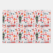 究極の消防士 – ヒロイックファイアレスキューテーマ ラッピングペーパーシート (正面3)