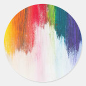 究極の無地と質感 クラシックな丸型ステッカー ラウンドシール (正面)