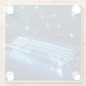 究極の照光キーボード ガラスコースター (裏面)