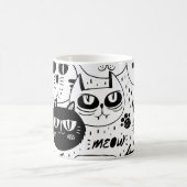 究極の猫好き - かわいい猫ペット コーヒーマグカップ (中央)