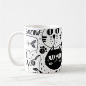 究極の猫好き - かわいい猫ペット コーヒーマグカップ (左)
