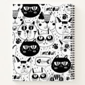 究極の猫好き - かわいい猫ペット ノートブック (裏面)