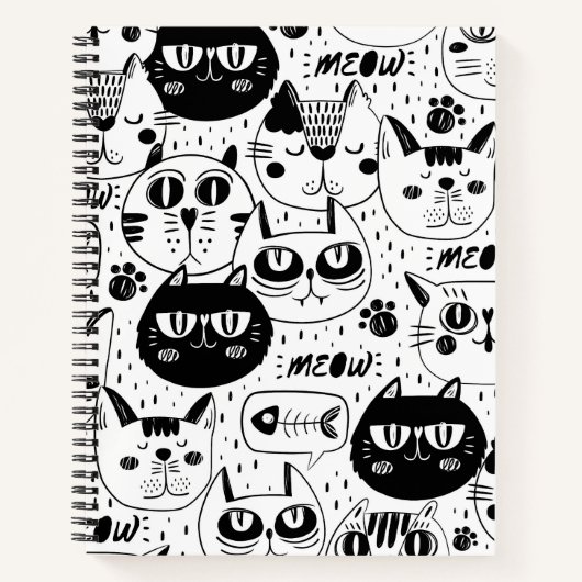 究極の猫好き - かわいい猫ペット ノートブック (正面)