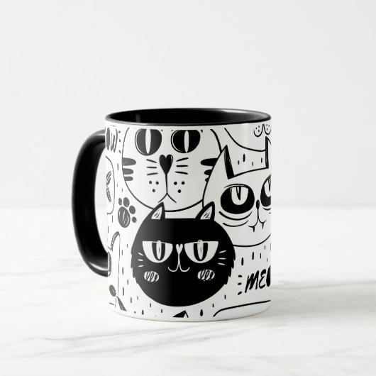 究極の猫好き - かわいい猫ペット マグカップ (正面左)