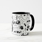 究極の猫好き - かわいい猫ペット マグカップ (正面右)