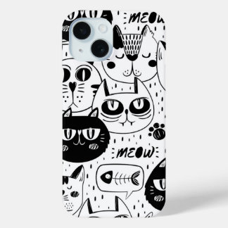 究極の猫好き - かわいい猫ペット iPhone 15ケース