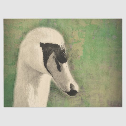 究極の白鳥のデコパージュ 薄葉紙 (正面)