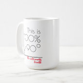 究極の真実をカスタマイズおもしろい可能 コーヒーマグカップ (正面左)