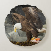 究極の禿鷲 ラウンドクッション (正面)