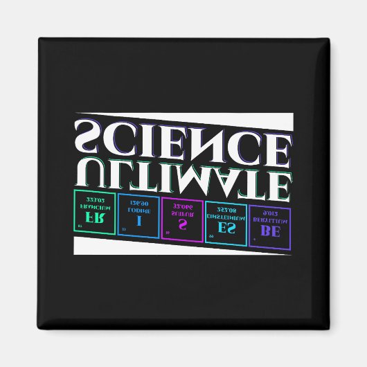 究極の科学フリスビーディスクゴルフ趣味愛好家 _1 マグネット (正面)