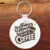 究極の答えは…コーヒー キーホルダー (正面)