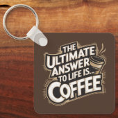 究極の答えは…コーヒー キーホルダー (正面)