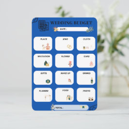 💍📝究極の結婚予算プランナー 出欠カード