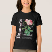 究極の花の驚くべきデザイン トライブレンドTシャツ (正面)