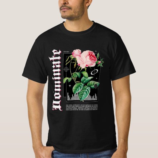 究極の花の驚くべきデザイン Tシャツ (正面)