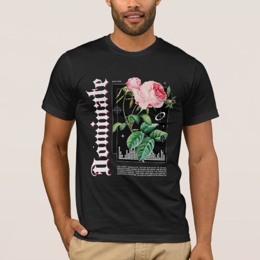 究極の花の驚くべきデザイン Tシャツ (正面)