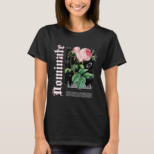 究極の花の驚くべきデザイン Tシャツ (正面)