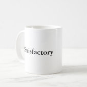 究極の賛辞クラシックマグカップ - Satisfactory コーヒーマグカップ (正面左)