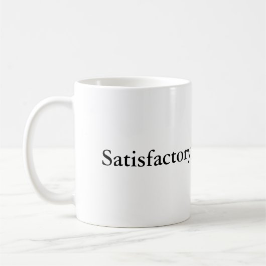 究極の賛辞クラシックマグカップ - Satisfactory コーヒーマグカップ (左)